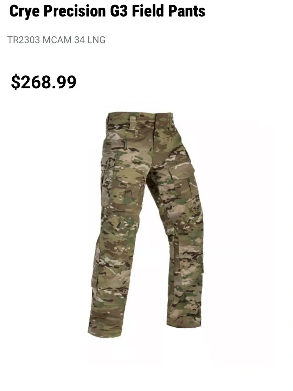 Crye Precision G3 Field Pants